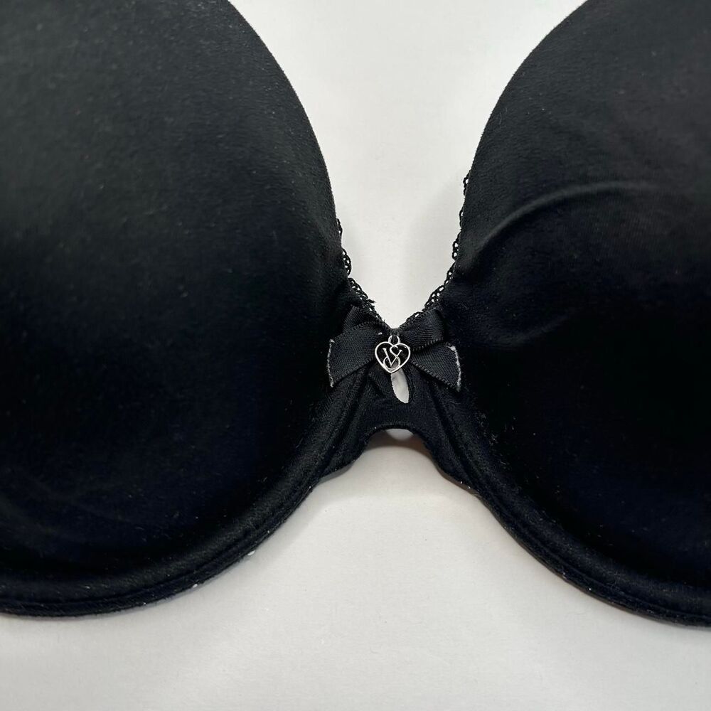 Victoria's Secret black lined perfect coverage bra Size 36C - Picture 2 of 6